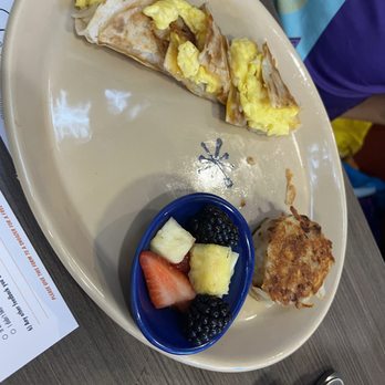 Snooze, an A.M. Eatery - Kid's breakfast quesadilla - Breakfast & Brunch Near Me - Chapel Hill, North Carolina Snooze, an A.M. Eatery - Kid's breakfast quesadilla - Breakfast & Brunch Near Me - Chapel Hill, North Carolina