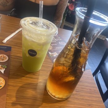 Pho Bar Express - sugar cane with coconut and orange honey tea - Vietnamese Near Me - Dorchester, Massachusetts