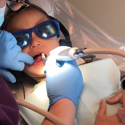 Lowry Pediatric Dental Health - Having a great dental visit! Everyone made him feel completely comfortable