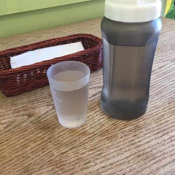 YeDon - Gives you all you need to dine without bothering them. Smarts utensils & napkins in the small basket along with water. - Korean Near Me - Bayside, New York