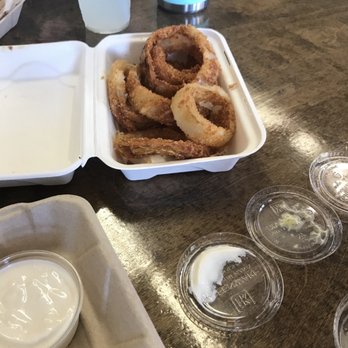 Mohala’s Bayfront Fish & Chips - Onion rings- these were huge rings - Fish & Chips Near Me - Hilo, Hawaii Mohala’s Bayfront Fish & Chips - Onion rings- these were huge rings - Fish & Chips Near Me - Hilo, Hawaii