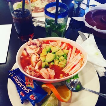 Los Compadres - Campechano with crab, octopus, and  shrimp. Yummy!!! - Mexican Near Me - Long Beach, California