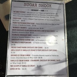 Dessert Menu Dessert Menu