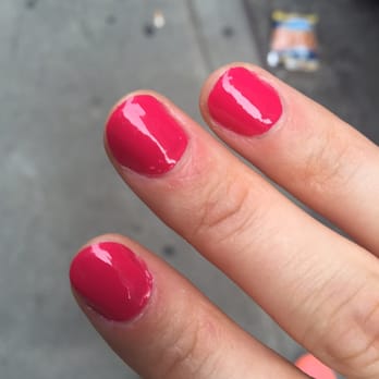 Jamie Nail And Spa - Polish on cuticles. Just sloppy job - Nail Salons Near Me - New York, New York