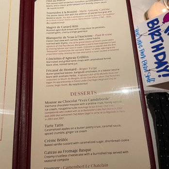 Bartolotta's Lake Park Bistro - Menu - French Near Me - Milwaukee, Wisconsin