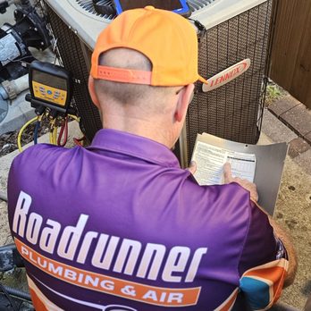 Roadrunner Plumbing & Air - Performing a tune-up on your HVAC system helps maintain efficiency for your home. - Plumbing Near Me - San Antonio, Texas Roadrunner Plumbing & Air - Performing a tune-up on your HVAC system helps maintain efficiency for your home. - Plumbing Near Me - San Antonio, Texas