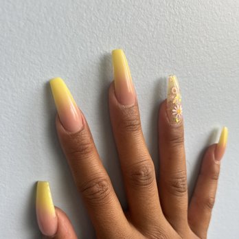 Happiness Nails & Spa - Yellow ombré for spring! - Nail Salons Near Me - Oceanside, California Happiness Nails & Spa - Yellow ombré for spring! - Nail Salons Near Me - Oceanside, California