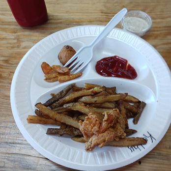 Haven Cafe - What's left of my lunch. Fried shrimp, homecut fries, hush puppies, cole slaw, and a drink for $10! It tasted awesome! - Coffee & Tea Near Me - Baker, Louisiana Haven Cafe - What's left of my lunch. Fried shrimp, homecut fries, hush puppies, cole slaw, and a drink for $10! It tasted awesome! - Coffee & Tea Near Me - Baker, Louisiana