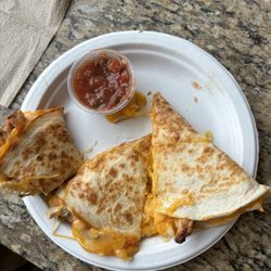 Top Shelf Mobile Cusine - Cajun seasoned chicken quesadilla