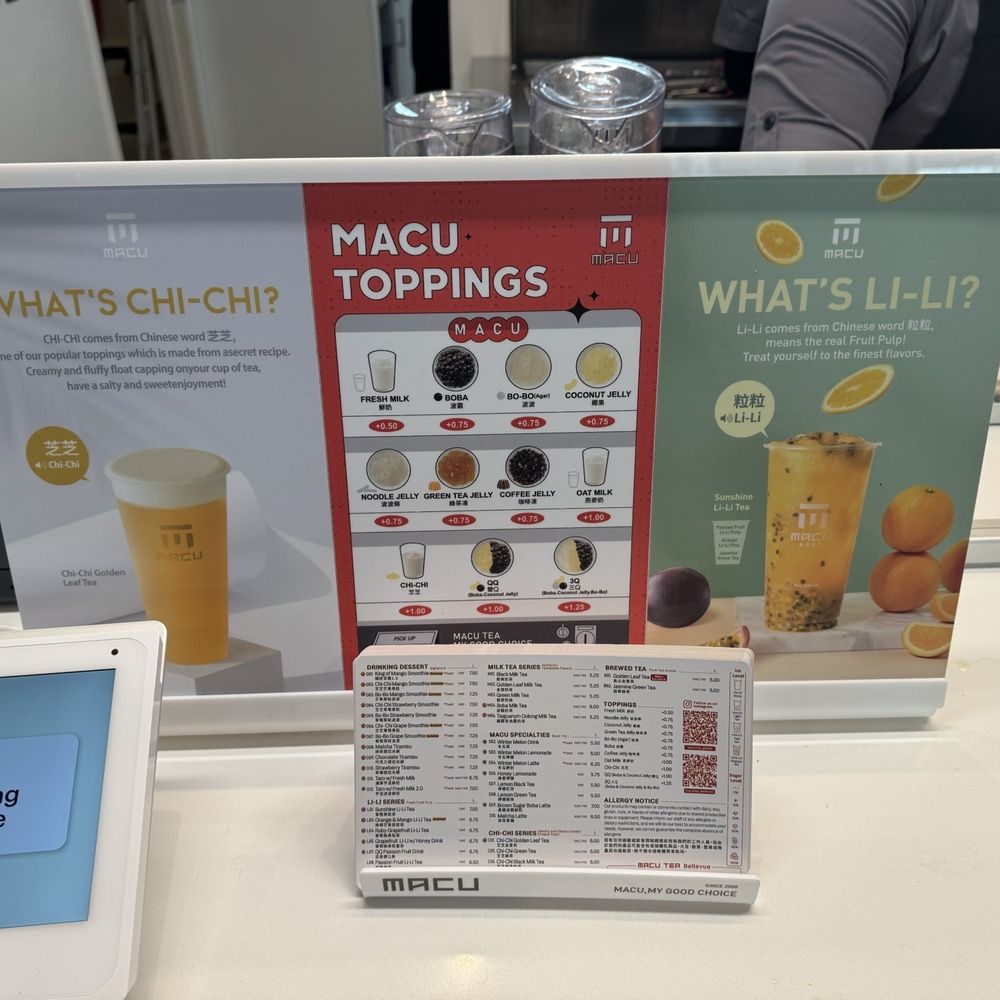 Macu Tea - Bubble Tea Near Me - Bellevue, Washington