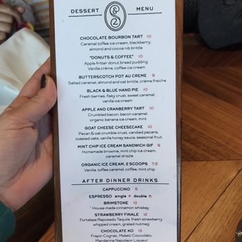 Saint & Second - Dessert menu 5/2019 - New American Near Me - Long Beach, California Saint & Second - Dessert menu 5/2019 - New American Near Me - Long Beach, California
