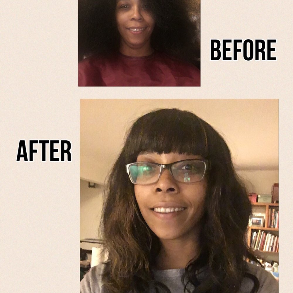 Wanted to show before so you can see how much hair I have thats braided under the sew in! Love it Wanted to show before so you can see how much hair I have thats braided under the sew in! Love it