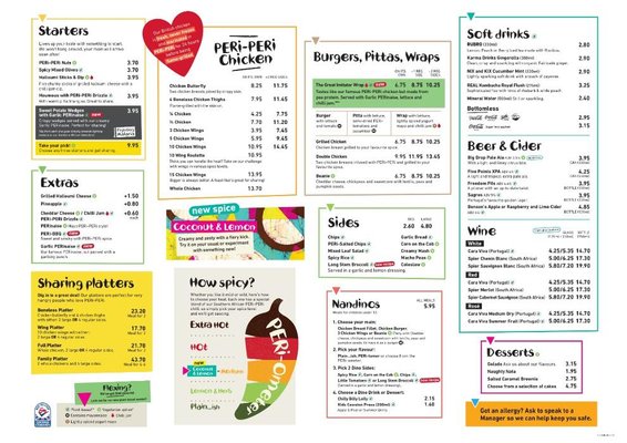 Menu photo 2 Nando's Brighton, BNH Menu photo 2 Nando's Brighton, BNH