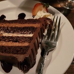 Black and White Chocolate Mousse Cake