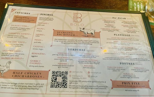 Menu photo 1 Bolo Philadelphia, PA