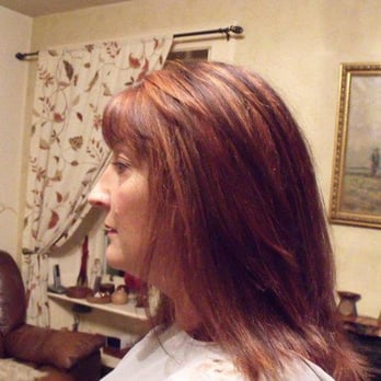 Chriscut - copper and gold  tones put in very dark hair to give interest definition and lift to colour - Blow Dry/Out Services Near Me - Edinburgh, EDH