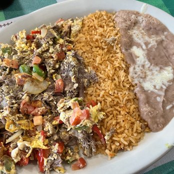 Tacos Al Pastor - Machaca with rice and beans - Mexican Near Me - San Jose, California