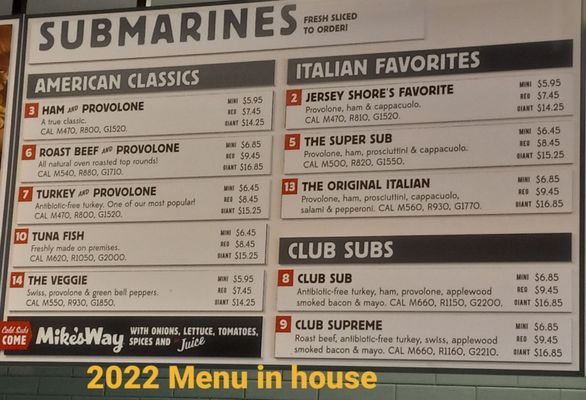 Menu photo 1 Jersey Mike's Subs College Station, TX