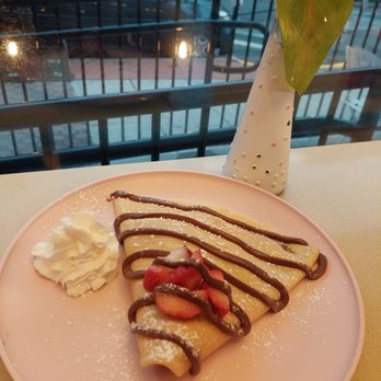 Two Crepes - Very strawberry crepe with Nutella - Creperies Near Me - Union City, New Jersey Two Crepes - Very strawberry crepe with Nutella - Creperies Near Me - Union City, New Jersey