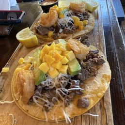 Sure and turf tacos