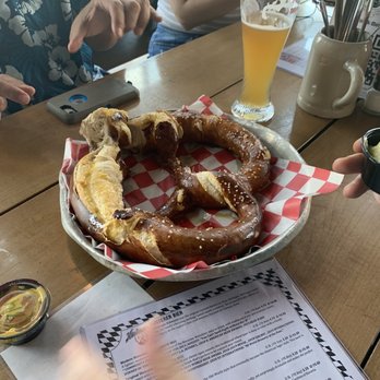 Cedar Springs Brewing Company - Pretzel appetizer yum! - German Near Me - Cedar Springs, Michigan