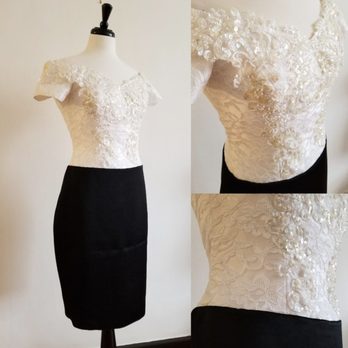 Cajena Couture - Recreated a sentimental family wedding gown top into this beautiful cocktail dress for a client - Sewing & Alterations Near Me