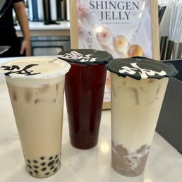 Premium Boba Black Milk Tea Middle