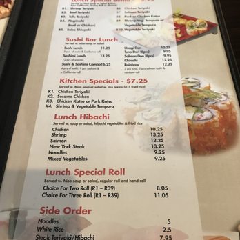 Osaka Japanese Restaurant - Lunch menu - Japanese Near Me - Lexington, Kentucky