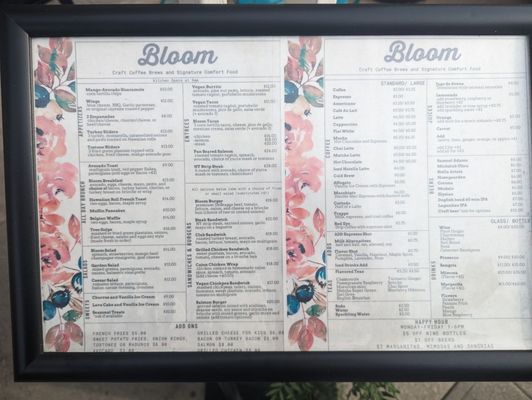 Menu photo 3 Cafe Bloom New York, NY