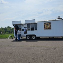Timber Wagon - The food truck is located in the back corner of the grand portage trading post parking lot.