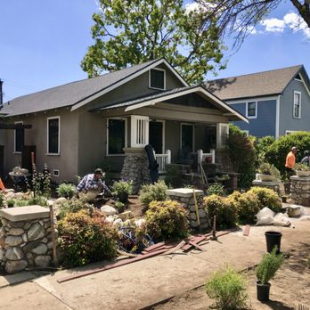 Scenic View Landscape - The guys hard at work. They allowed me to place the plants where I wanted them. - Landscaping Near Me