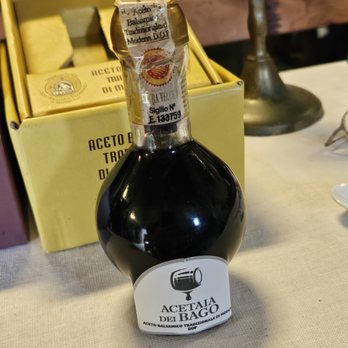 Acetaia dei Bago - This is the regulated shape of the bottle - Food Tours Near Me - Vignola, Missouri
