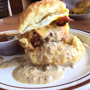 Pine State Biscuits - Reggie Deluxe with Sausage Gravy - Breakfast & Brunch Near Me - Portland, Oregon Pine State Biscuits - Reggie Deluxe with Sausage Gravy - Breakfast & Brunch Near Me - Portland, Oregon