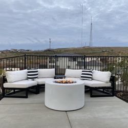 Starfire Direct - Half circle high quality & elegant patio set can be separated to individual seats shipped perfectly & practically ready to use