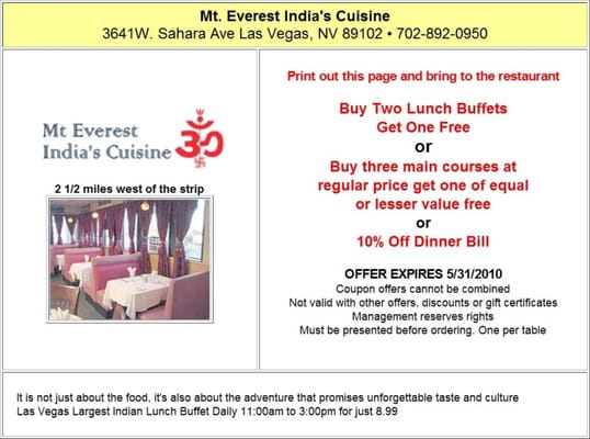 Mt. Everest India's Cuisine by null