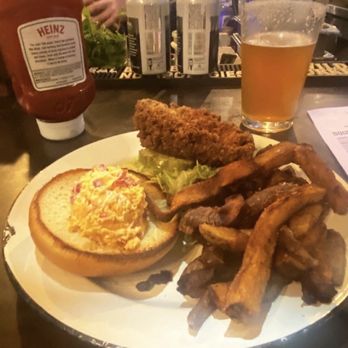 The Stave - Fried chicken sandwich with pimento cheese. Excellent. - Southern Near Me - Frankfort, Kentucky The Stave - Fried chicken sandwich with pimento cheese. Excellent. - Southern Near Me - Frankfort, Kentucky