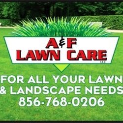 A&F Lawn Care - The A&F Lawn Care logo features a clean, modern design centered around the company name "A&F Lawn Care" in bold, professional...