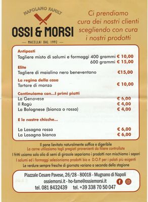 Menu photo 2 Ossi & Morsi Mugnano di Napoli, NA