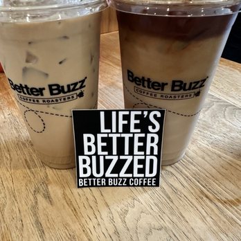 Better Buzz Coffee Encinitas - Hazelnut Divinity & Horchata Iced Latte - Coffee & Tea Near Me - Encinitas, California