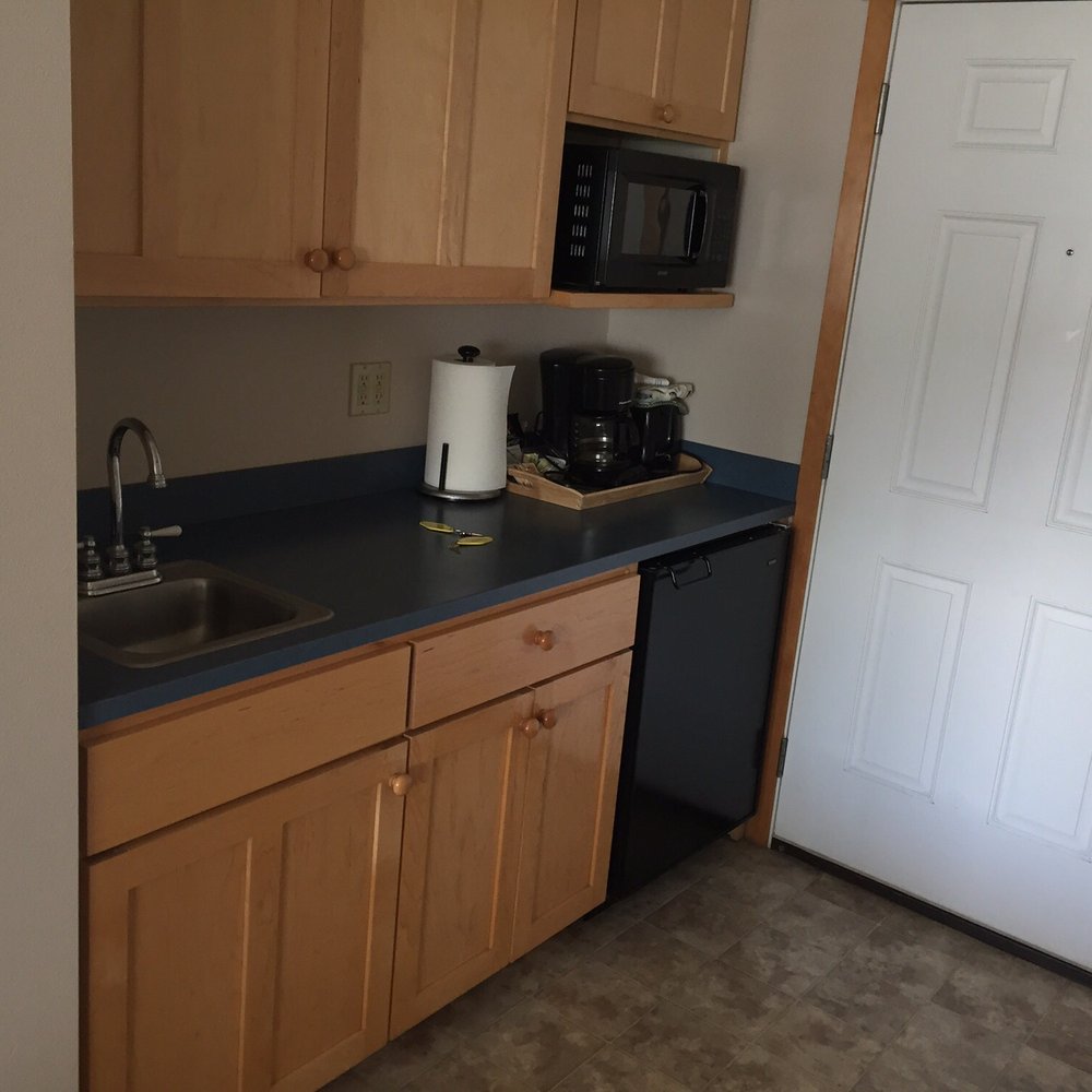 The basics. There are a few kitchen items/utensils but you may want to bring a few of your own if you're actually going to make food here. The basics. There are a few kitchen items/utensils but you may want to bring a few of your own if you're actually going to make food here.