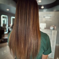 Doll House Hair & Beauty Salon - Color by Amber, Cezanne Smoothing Treatment by Courtney