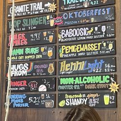 Henniker Brewing - Beer selection when we went