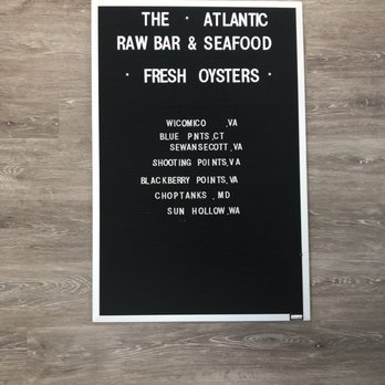 The Atlantic - Fresh oysters of the day board - Seafood Near Me - Virginia Beach, Virginia