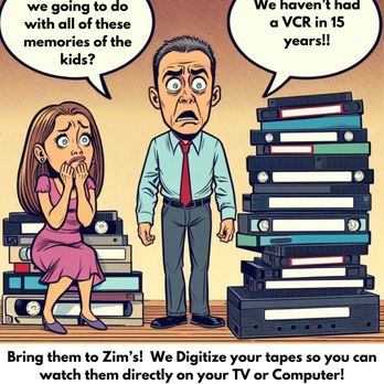 Zim's VHS Media Conversions - Electronics Near Me - Morton, Pennsylvania Zim's VHS Media Conversions - Electronics Near Me - Morton, Pennsylvania