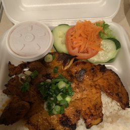 #38 Crushed Rice with grilled pork #38 Crushed Rice with grilled pork