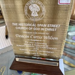 Attaway Trophies & Awards - Outstanding Service Award plaque