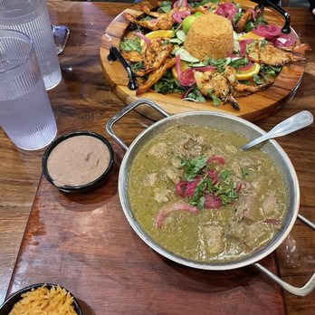 Frida's Mexican Kitchen & Bar - Chile verde, rice and beans. Not sure of the shrimp plate, but it was delicious. - Bars Near Me - Salem, Oregon Frida's Mexican Kitchen & Bar - Chile verde, rice and beans. Not sure of the shrimp plate, but it was delicious. - Bars Near Me - Salem, Oregon
