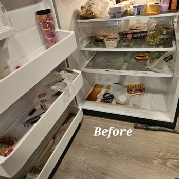 Squeaky Clean - Fridge Deep Clean (Before) - Home Cleaning Near Me Squeaky Clean - Fridge Deep Clean (Before) - Home Cleaning Near Me