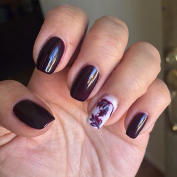 Exotic Nails - Gel Mani for Fall by Kathy - Nail Salons Near Me - West Covina, California Exotic Nails - Gel Mani for Fall by Kathy - Nail Salons Near Me - West Covina, California