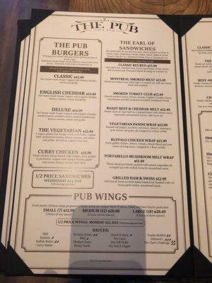 Menu photo 1 The Pub On Richmond London, ON